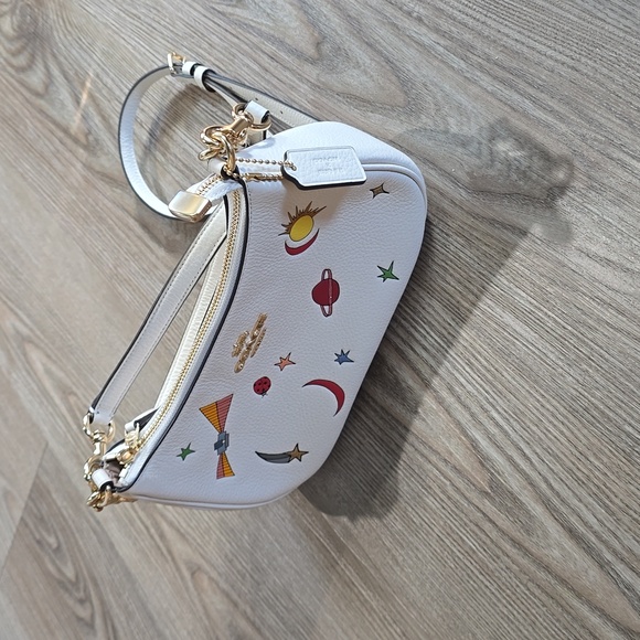 Coach White Bag with Vibrant Celestial Motifs Observed By Us Collab - Picture 9 of 9